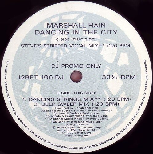 Dancing In The City (Side C/D Only)[Side C/D Only]