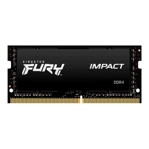 Kingston FURY Impact - DDR4 - kit - 64 Go: 2 x 32 Go - SO DIMM 260 broches - 3200 MT/s / PC4-25600 - CL20 - 1.2 V - mémoire sans tampon - non ECC - noir
