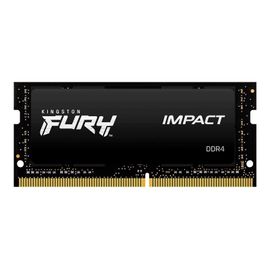Kingston FURY Impact - DDR4 - kit - 64 Go: 2 x 32 Go - SO DIMM 260 broches - 3200 MT/s / PC4-25600 - CL20 - 1.2 V - mémoire sans tampon - non ECC - noir