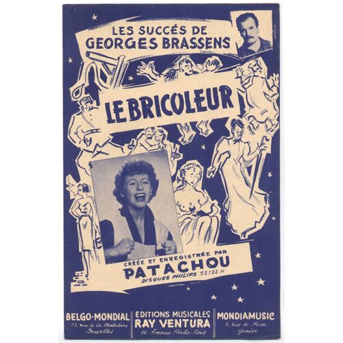 Le Bricoleur / Paroles Et Musique De Georges Brassens / Édition Originale De 1953 / Patachou