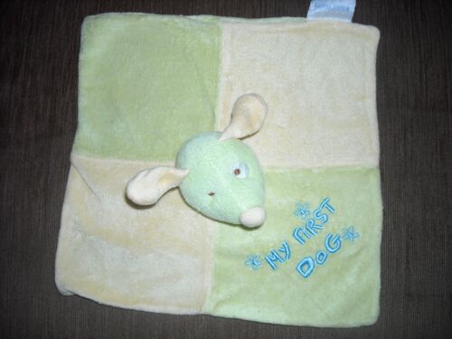 Doudou Plat Chien Vert Et Jaune Kiabi Baby