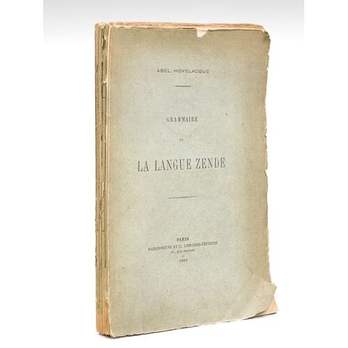Grammaire De La Langue Zende [ Edition Originale - Livre Dédicacé Par L'auteur ]