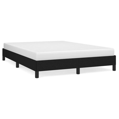vidaXL Cadre de lit Noir 140x190 cm Tissu