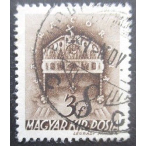 Hongrie N°579 Filigrane G Oblitéré
