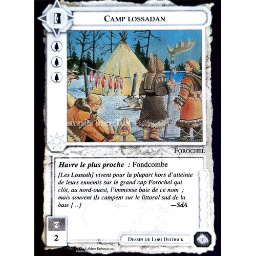 Carte Le Seigneur Des Anneaux : Les Sorciers - Camp Lossadan 1997