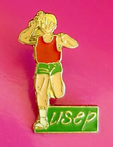 Pin's Sport, Footing, Course À Pied. Usep. Union Sportive De L'ecole Primaire.
