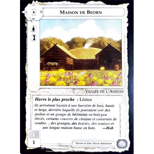 Carte Le Seigneur Des Anneaux : Les Sorciers - Maison De Beorn 1996
