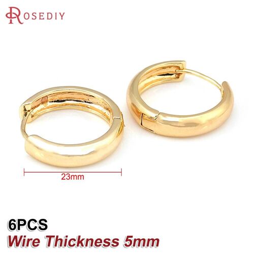 Boucles D'oreilles En Laiton, Couleur Or 24k, Cercle Rond Ovale, Carré, Hexagone, Cerceaux, Fournitures De Fabrication De Bijoux, Accessoires De Bricolage