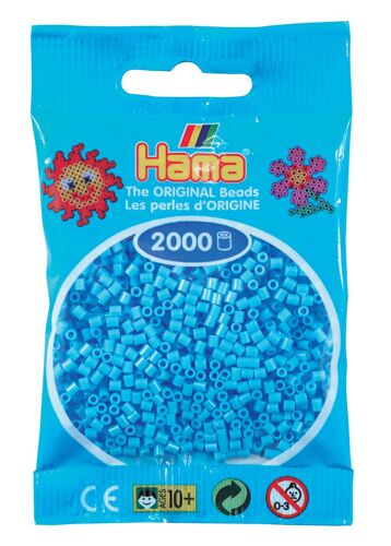 Hama Mini Sachet 2000 Perles Bleu Pastel