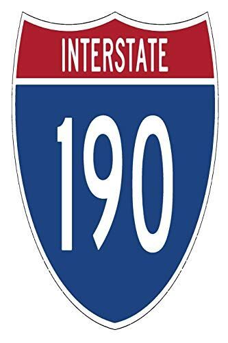Interstate 190: 6x9 College Ruled Line Paper 150 Pages
