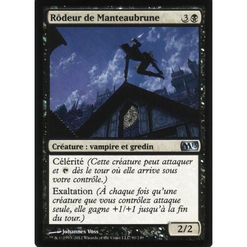 Carte Magic The Gathering Rôdeur De Manteaubrune X4 M2013 Vf