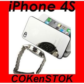 "Miroir" Façade Arrière Cache Batterie + Tournevis Torx Pour Iphone 4s (Pas 4g)