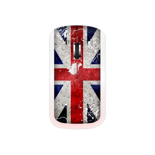 Suza Advance Union Jack Underground - Souris - optique - sans fil - 2.4 GHz - récepteur sans fil USB