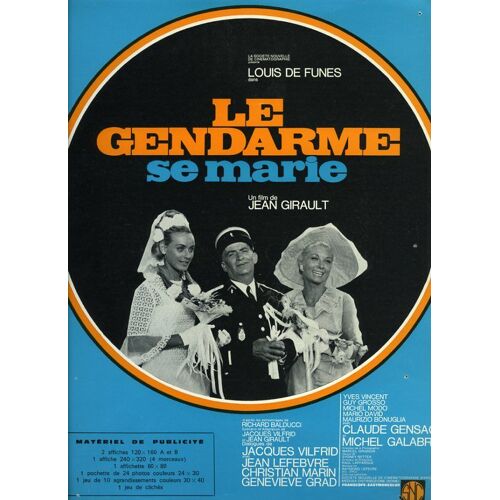 Le Gendarme Se Marie, Synopsis, De Jean Girault, Avec Louis De Funès, Claude Gensac, Michel Galabru