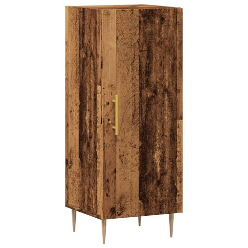 Buffet bahut commode armoire meuble de rangement organisateur cuisine salle de séjour salon vieux bois 34,5 x 34 x 90 cm bois d'ingénierie marron 02_0036600