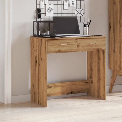 Vidaxl Bureau Chêne Artisanal 80x40x75 Cm Bois D'ingénierie