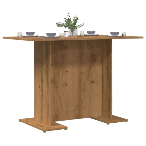 vidaXL Table à manger chêne artisanal 110 x 60 x 75 cm bois ingénierie