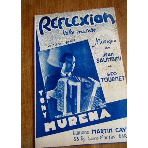 Tony Murena - Réflexion