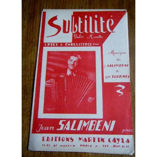 Jean Salimbeni - Subtilité