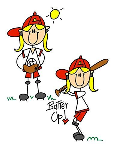 I Love Baseball 2019 Daily Planner: Stick Figures Girls Baseball Softball Sports 2019 Daily Weekly Monthly Planner Calendar