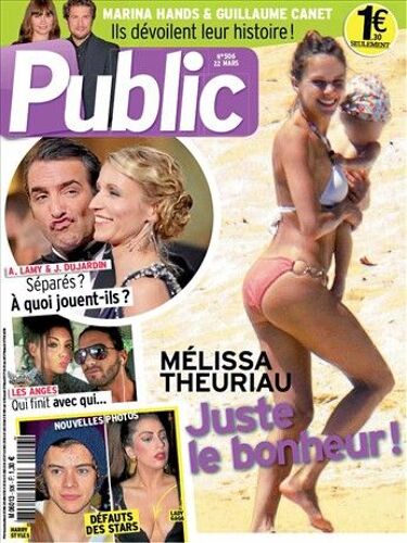 Public 00506 : Mélissa Theuriau/Les Anges/Eva Longoria/David Beckham/Guillaume Canet/Jean Dujardin