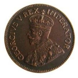 Monnaie Inde Britannique ''east Indie Compagnie'' 1/2 Anna 1835