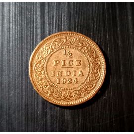 Monnaie Inde Britannique 1924 - ¿ Pice Roi Georges V