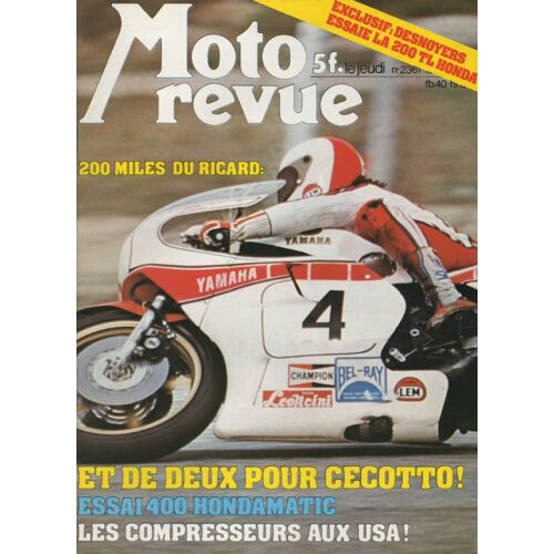 Moto Revue 2361 - Essai 400 Hondamatic