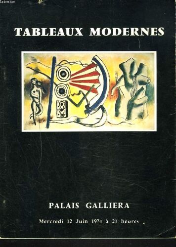 Tableaux Modernes. Le 12 Juin 1974.