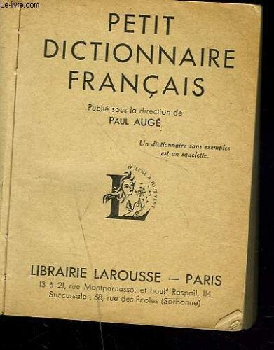 Petit Dictionnaire Francais.