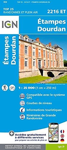Etampes Dourdan 1:25 000