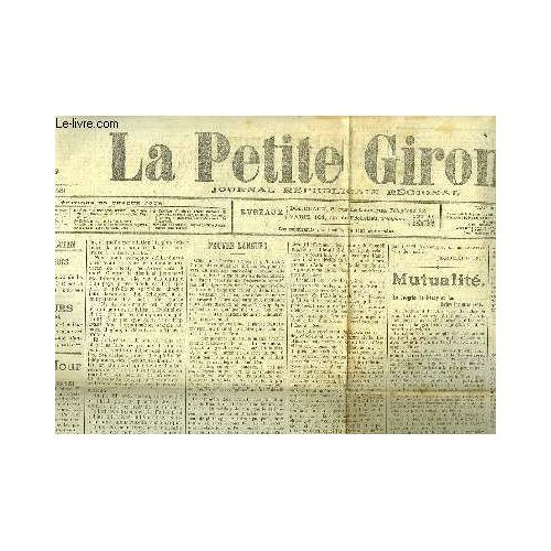 La Petite Gironde, N°13631 - 39e Année : Après L'entrevue De Racconigi - Le Congrès De Nancy Et Les Retraités Ouvrières - Le Recrutement Des Officiers ...