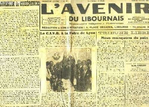 L'avenir Du Libournais, N°85 - 3e Année
