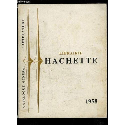 Catalogue Général Littérature 1958