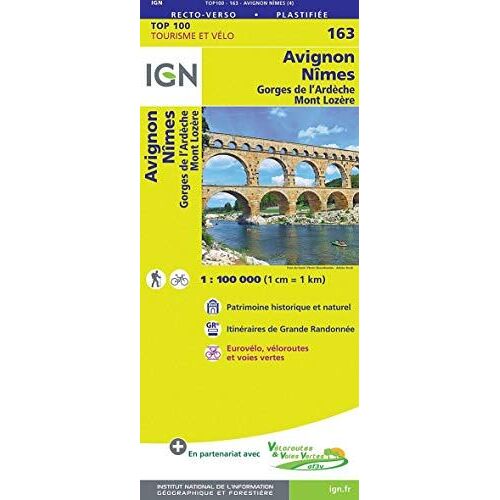 Avignon Nîmes 1:100 000