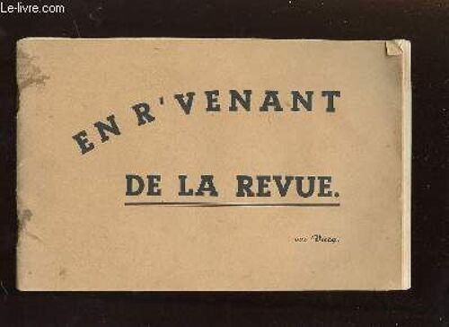 En R Venant De La Revue.