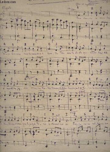 Danse Bretonne - Partition Manuscrite.