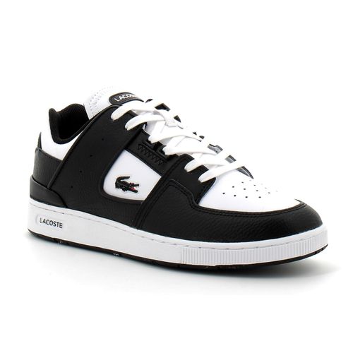Lacoste - Basket Pour Homme En Cuir Court Cage - Noir - 40