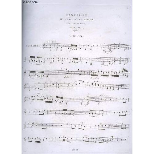 Fantaisie De La Prison D'edimbourg - Op. 15 - Violon.