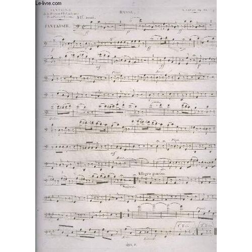 Fantaisie De La Prison D'edimbourg - Op. 15 - Basse.