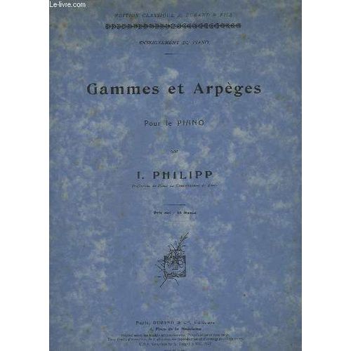 Gammes Et Arpeges Pour Le Piano.