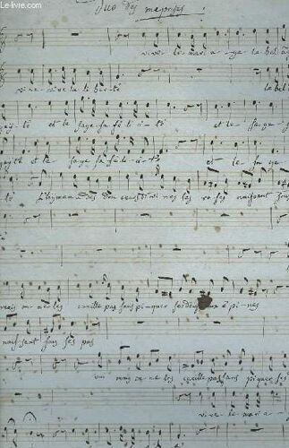 Duo Des Meprises + Duo De Dardany + Duo Des Deux Savoyards - Partitions Manuscrites.