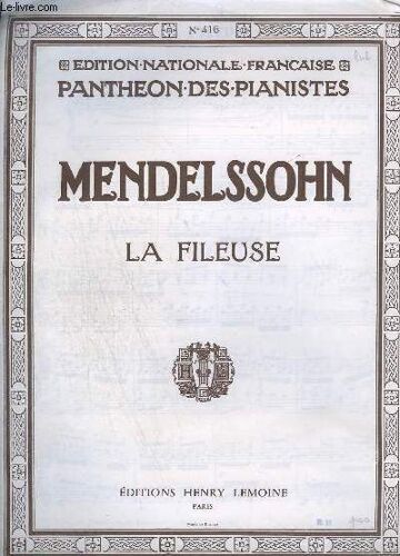 La Fileuse - N°416 - Piano.