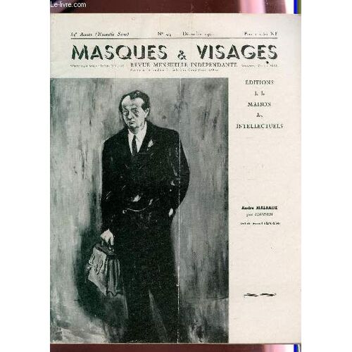 Masques Et Visages / 54e Annee - N°94 - Decembre 1961 / La Vieille Inquietude - Echos De Partout - Guillot De Sainx Rend Comtpe Ici De Nouveaux Dpectacles - Nombreux Poemes - Prpmenade Avec ...