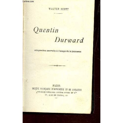 Quentin Durward.
