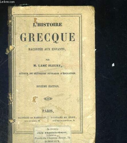 L'histoire Grecque Racontée Aux Enfants