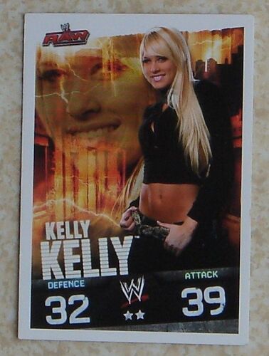 Carte Wwe Slam Attax Evolution 2009 : Kelly Kelly - Raw - Défense 32 Attaque 39 - 2 Étoiles