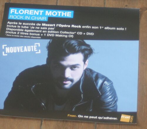 Plv Souple 30x30cm Florent Mothe Rock In Chair ( Mozart Opera Rock ) Magasins Fnac
