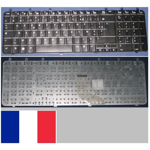Clavier Azerty Français / French Pour HP PAVILION DV7 DV7-1000 Series, Noir Brillant / Black Glossy