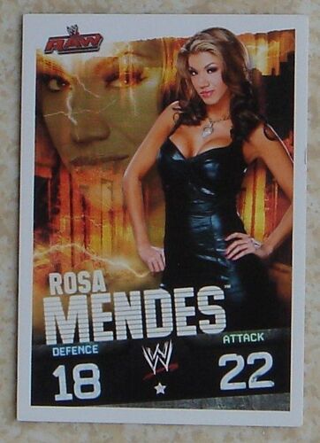 Carte Wwe Slam Attax Evolution 2009 : Rosa Mendes - Raw - Défense 18 Attaque 22 - 1 Étoile